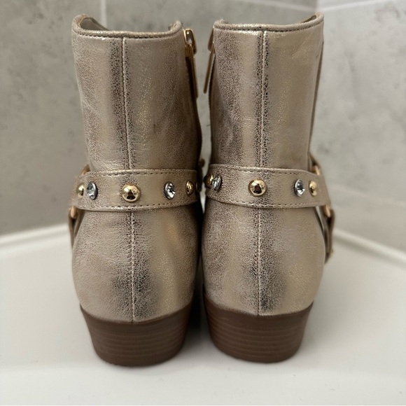 JESSICA SIMPSON Big Girls Gold Boots Size 5 - Picture 13 of 16